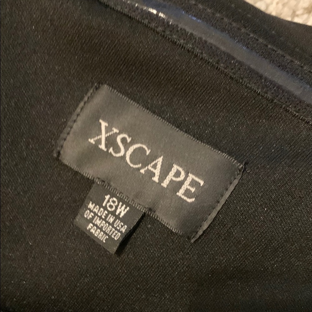 XSCAPE OFF-SHOULDER BLACK COCKTAIL DRESS - Picture 10 of 16